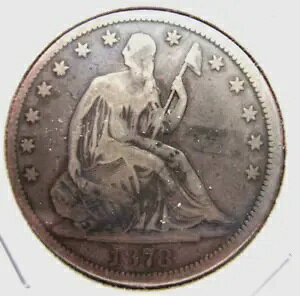 1878 �V�[�e�b�h ���o�e�B �n�[�t�_���[ 50c �R�C�� �t�B���f���t�B�A �~���g �f�G�Ȋ󏭂ȓ��t