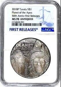 2018 ̘f 50 NBVo[ $2 2IX RC NGC MS 70 AeB[N FR