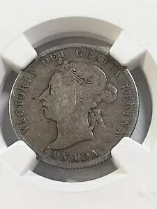 1887 �J�i�_ 25 �Z���g��� NGC Low Mintage �O���[�h VG 8