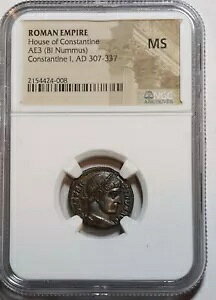 RX^eBkX 1  [}c AD 307-337 RC NGC F~g COA t