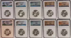 2020 P&D TA EBA[ \g }[V g[OX 10 RC Zbg NH[^[ 25c NGC MS 67 FR