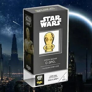2022 jEG X^[ EH[Y f[ C-3PO Chibi ʃ[X 1 IX Vo[ v[t RC NIB!