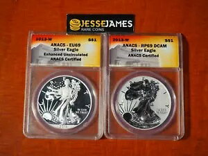 2013 W ���o�[�X �v���[�t & �G���n���X�h �V���o�[ �C�[�O�� ANACS RP69 EU69 �E�G�X�g �|�C���g �Z�b�g