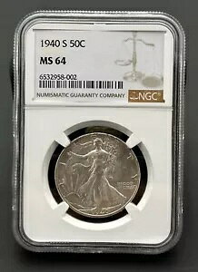 1940 S EH[LO oeB 50C Vo[ n[t_[ NGC MS 64AfGȖ邢RC