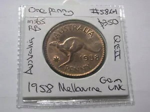 1958 ペニー メル ミント Q エリザベス II コイン 素敵で魅力的、より良い GEM UNC + #58.G1