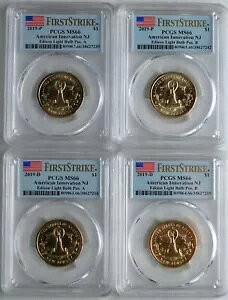 2019 P D A B PCGS MS66 (4) RC Zbg NJ GW\dCmx[V h FS