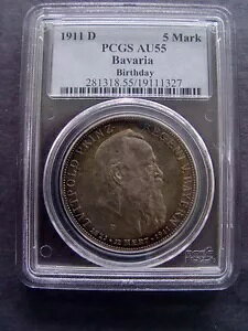 1911-D 5 �}�[�N PCGS AU55 �o�C�G�����a����