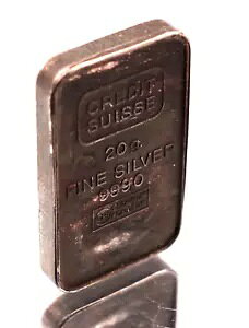 OLD Credit Swiss Essayer Fondeur CHI 20 �O���� 999 �V���o�[ �A�[�g �o�[ TONED WOW C2834