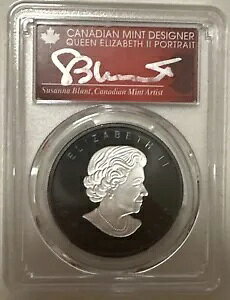 2020 �J�i�_ $20 �V���o�[ ���[�v�� ���[�t �}�b�g Ag 1oz PCGS PR-70 FDOI Susan Blunt Sig.!