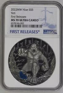 2022 �j�E�G 2 �I���X �V���o�[ The Elusive Snow Man Yeti NGC MS70 UC FR ���x�� �G���[�ǂݎ��