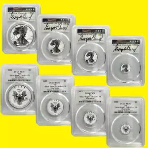 2023 �V���o�[ �C�[�O�� 4 �R�C�� �Z�b�g �t���N�V���i�� PCGS RV PR 70 �t�@�[�X�g �X�g���C�N �T�C������ CASEY