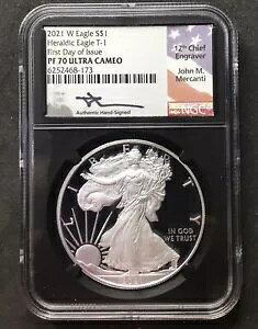 2021-W �V���o�[ �C�[�O�� �w�����f�B�b�N �C�[�O�� T-1 NGC PF70 �E���g�� �J���I �����J���e�B FDOI