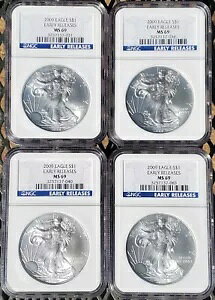 ?? 2009 USD $1 4 �g���C �I�Y �V���o�[ �A�����J�� �C�[�O�� NGC MS69 ���������[�X 3257137