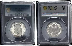 Baden 2 Mark 1907 on Death J.36 PR64 Proof 119856-