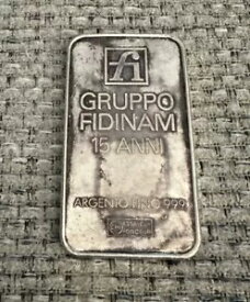 100グラム 999 シルバーバー - Gruppo Fidinam 15 Anni - イタリア - 他に知られていない!
