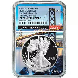 2019-S Ńv[t Zbg $1 AJ Vo[ C[O NGC PF70UC FDI San ...