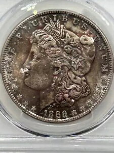 1886 ���[�K�� �V���o�[ �_���[ PCGS MS65 �n�C�O���[�h �����X�^�[ �������܂���������