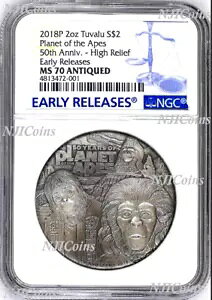 2018 ̘f 50 NBVo[ $2 2IX RC NGC MS 70 AeB[N ER