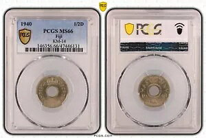 �t�B�W�[ 1/2 �n�[�t�y�j�[ UNC �R�C�� 1940 �N KM#14 �W���[�W VI PCGS MS66 �g�b�v �|�b�v ??