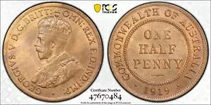 1919 �n�[�t�y�j�[ MS64RB �I�����W���b�h�� PCGS �������Ղ�������f���炵���I���� UNC �R�C��