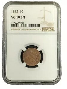 1872 �C���f�B�A�� �w�b�h �Z���g NGC VG10 BN 4770729-006 �ɏ�R�C�� ���A