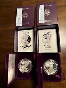 1992-S & 1993 -S �V���o�[ �A�����J�� �C�[�O�� $1 �v���[�t �R�C�� ���t��