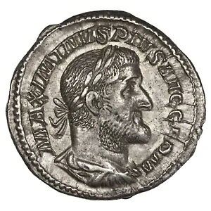���[�} �R�C�� Maximin I Thrace Denier 237-238 Victoria Germ RIC.23 �V���o�[