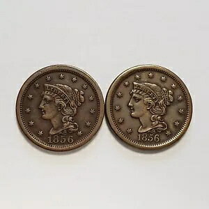 2-Coin 1856 1c ҂ݍ݃wA [W Zg ю΂ 5  AU/AU - Y5534