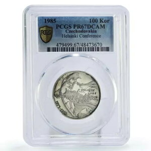 �`�F�R�X���o�L�A 100 �R���� �w���V���L �J���t�@�����X �_�� PR67 PCGS ��� 1985