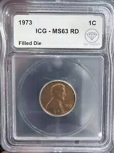 1973 �X���[�� �Z���g �����J�[���A�������A�� ���o�[�X ICG MS-63 �[�U�_�C RD IDC ���؍ς�