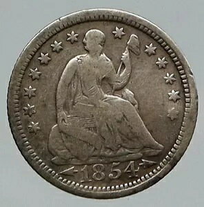 1854 AJ AJ Vo[ SEATED LIBERTY AeB[N Vo[ n[t _C RC i91819