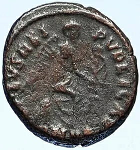 EUDOXIA Arcadius Wife 401AD �Ñネ�[�}�̃R�C�� VICTORY Christian CHI-RHO i109299