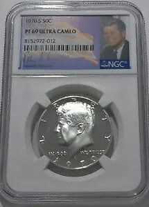 1970 S NGC PF69 Eg JI Vo[ v[t PlfB n[t_[ zCg RC JFK 50C