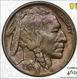 1916-D obt@[ jbP PCGS MS62 fGȃIWi T[tFX PQ RC 5c