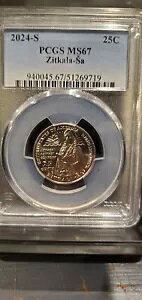 �т�����I 2024-S PCGS MS67 Zitkala-Sa �E�B�����Y �N�H�[�^�[ �g�b�v �|�b�v 1/5