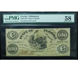 1861 $100 ^nV[ t_ p~ FR# FLCR2 PMG 58 Choice About Unc