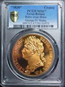 英国クラウン 1830 ジョージ 4 世 ドラゴン レトロ シューズ PCGS MS67