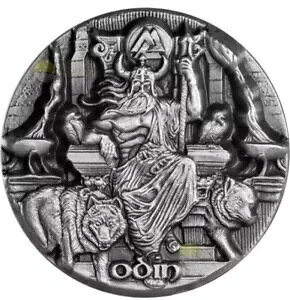 2016 Tokelau Legends of Asgard ODIN 3 IX .999 Vo[ nC[t COA + {bNX