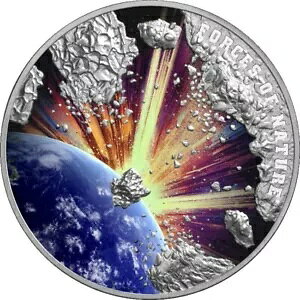Meteorite Forces of Nature 2023 $5 2 �I���X �V���o�[ UHR �v���[�t �R�C�� �j�E�G