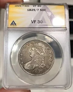 1829/7 �L���b�v�h �o�X�g �n�[�t�_���[ �O���[�h VF30 by ANACS Tough Overton �I���W�i�� �R�C��
