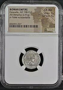 ���[�}�鍑 - �J���J�� - AD 198-217 - �f�i���E�X�� - NGC Ch AU - RIC:266
