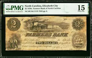 NC $2 �G���U�x�X�V�e�B �t�@�[�}�[�Y�o���N �I�u �m�[�X�J�����C�i 1850�N�� PMG ChF NC-10 UNL2