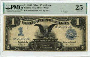 1899�N $1 �V���o�[ �ؖ��� �~���[�� Fr# 235m PMG VF25