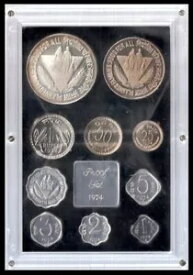 1974年 インド 50ルピー シルバープルーフとプルーフ10ルピーコイン 10枚セット