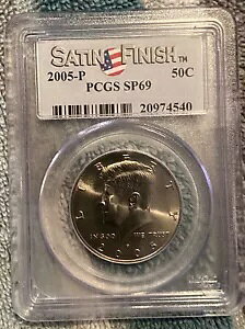 2005 P ケネディ ハーフダラー - サテン仕上げ - PCGS SP69