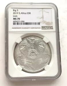 ��A�t���J 2019 ���C�I�� 5 �����h NGC MS70 1 �I���X �V���o�[ �R�C���AUNC