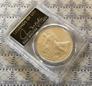 |[ g[ 2021 $1 US Vo[ C[O T1 PCGS/PSA MS70 Legends Life Auto Brewers