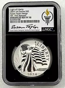 2024 �T���A ���C�g �I�u ���o�e�B 1 �I���X �V���o�[ �n�C�����[�t NGC �G���n���X�h Rev PF70 ��������