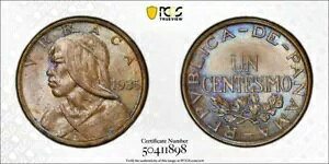 1935 �p�i�} 1 �Z���e�V�� PCGS MS64BN ���b�g�ԍ� G8651 �I�� UNC!