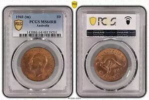 �I�[�X�g�����A 1941 M 1 �y�j�[ �R�C�� PCGS MS64RB Superb Choice Unc #9201